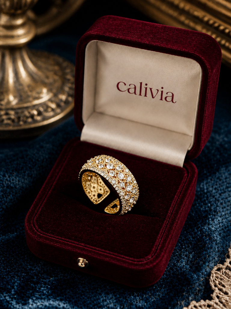 Royal Lace Diamond Statement Ring