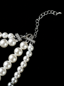 Frosted Layer Pearl Necklace