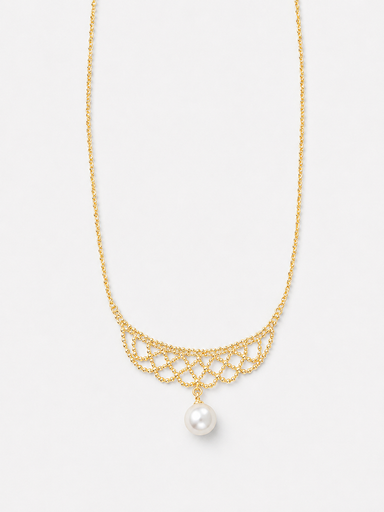 Romantic Lace Pearl Necklace