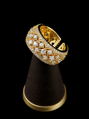Royal Lace Diamond Statement Ring