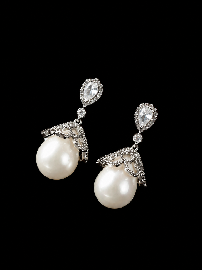 Lace Pearl Radiance Earrings