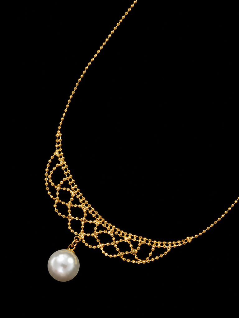 Romantic Lace Pearl Necklace