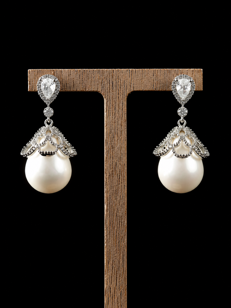 Lace Pearl Radiance Earrings